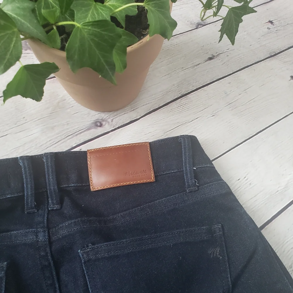 Madewell Dark Wash Mid-Rise Jeggings size 26 - Picture 9 of 14